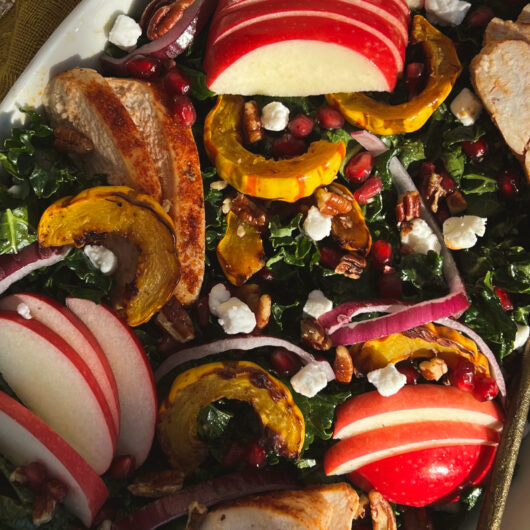 Winter Harvest Salad with Maple Balsamic Dressing